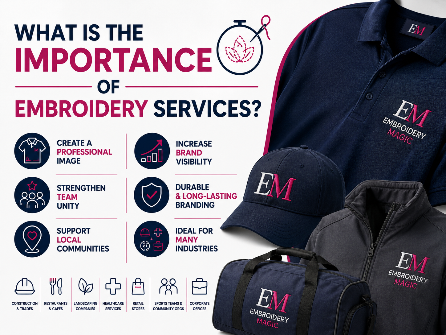 what is the importance of embroidery services